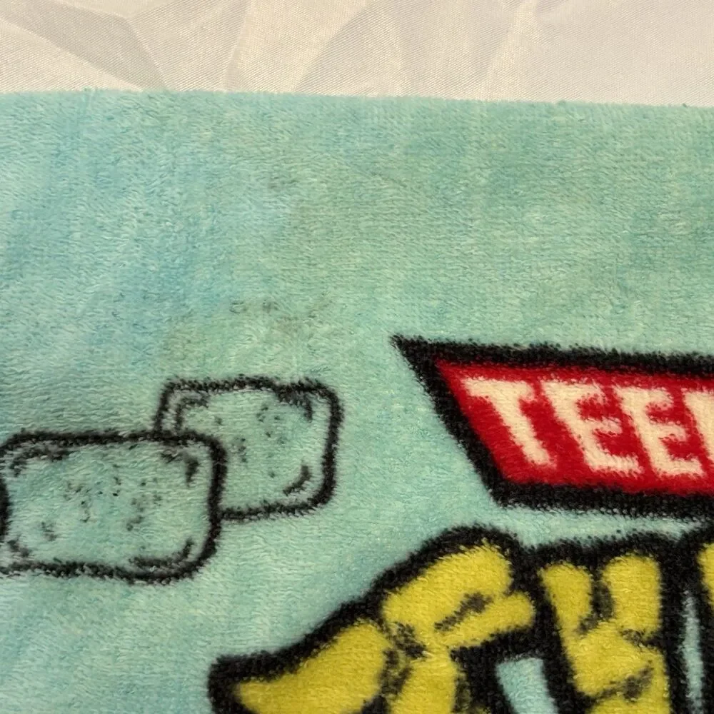 VTG Jay Franco 90s TMNT Towel Teenage Mutant Ninja Turtles 25 X 45 Blue Terry
